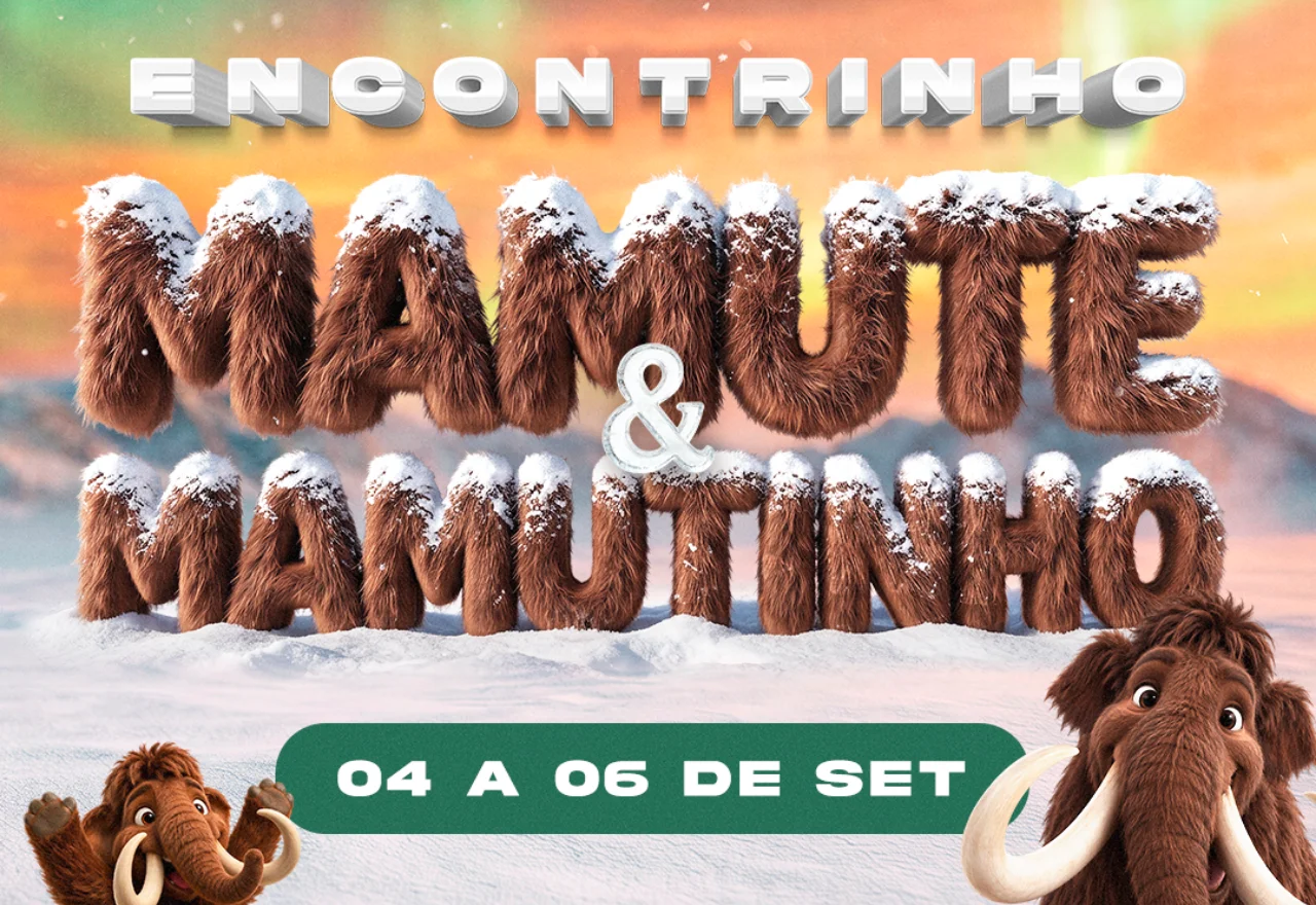 Encontrinho com Mamute e Mamutinho: faça sua inscrição