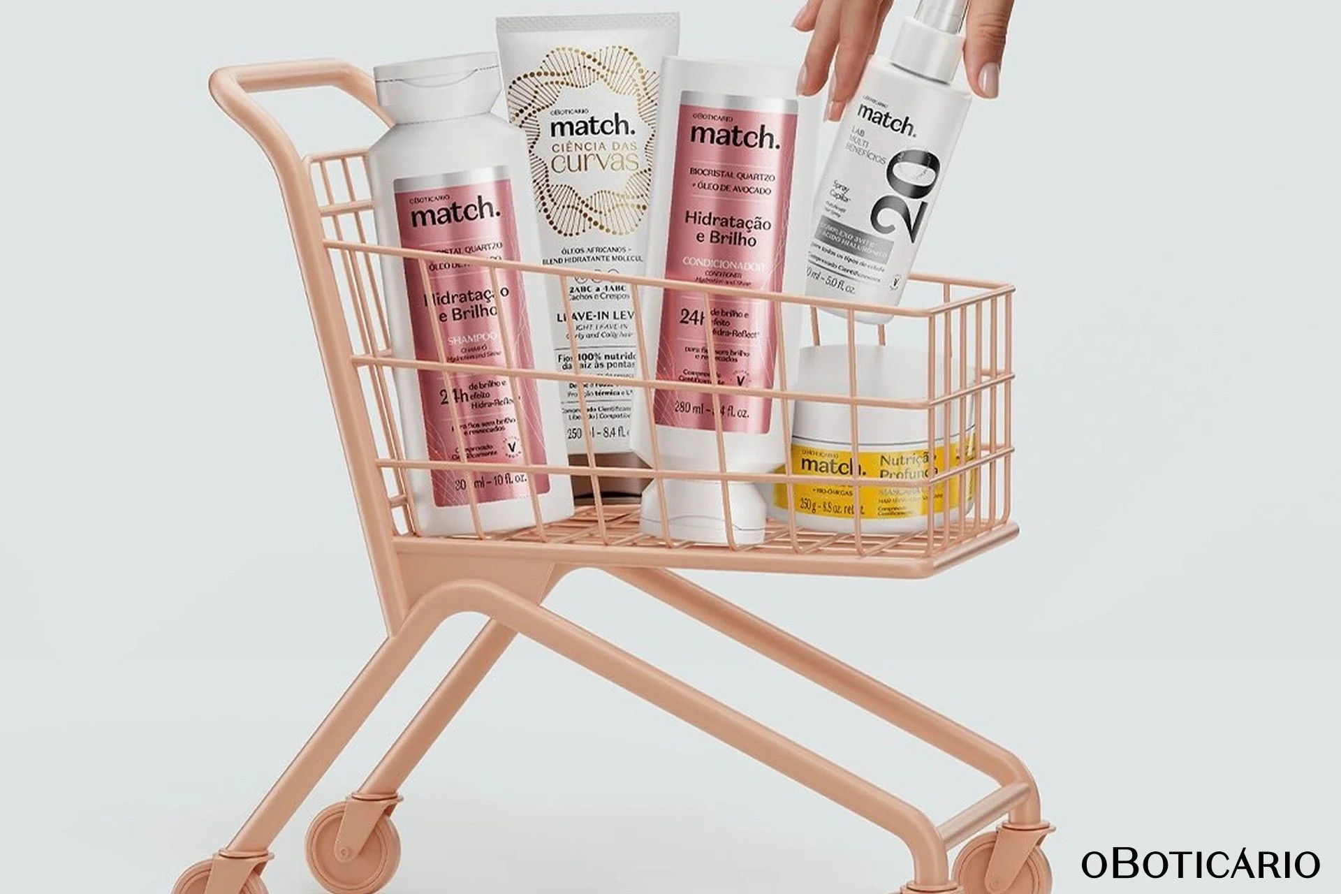 Combo com produtos o Boticário para cabelos