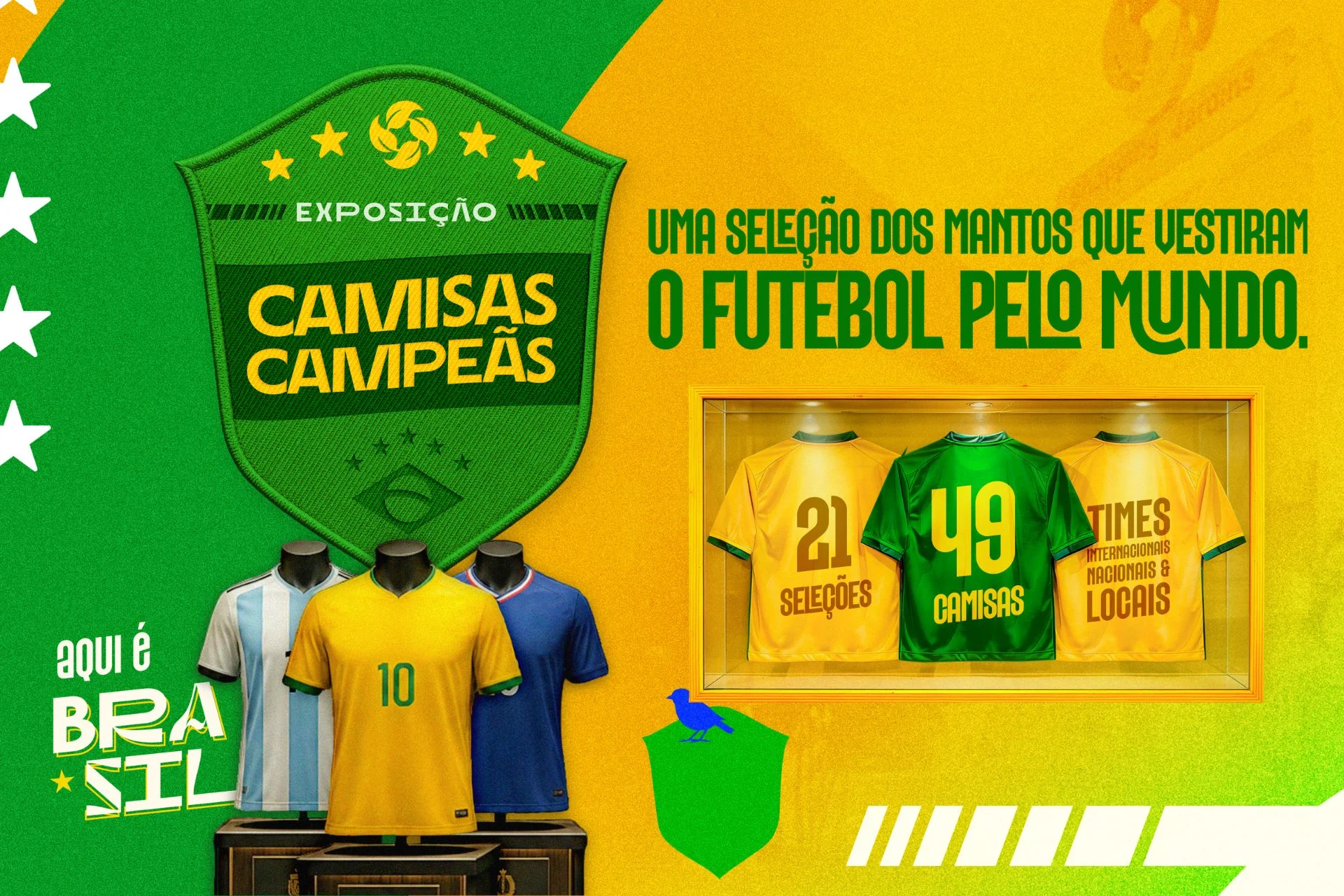 Exposição Camisas Campeãs: veja de perto os mantos históricos aqui.