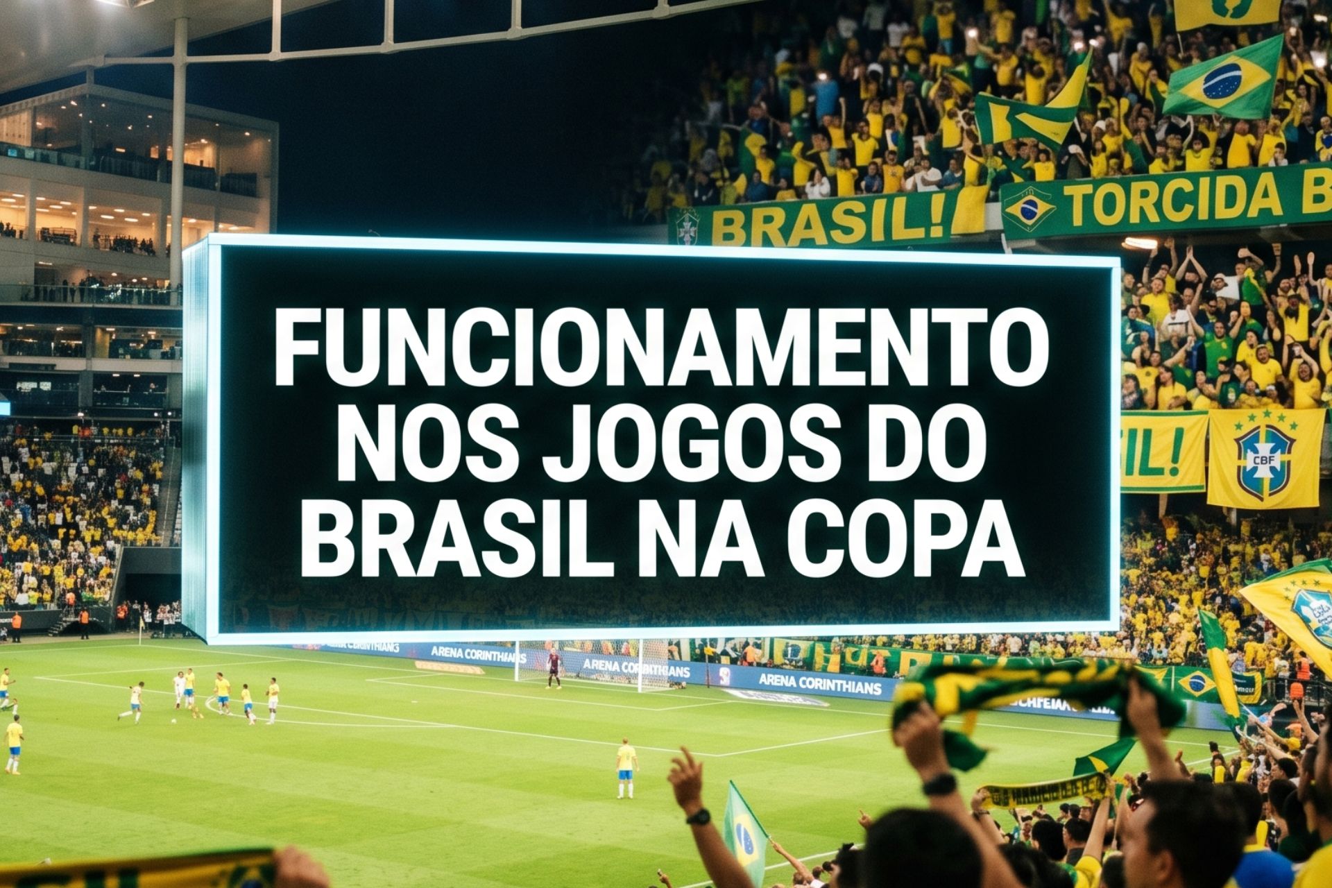 Funcionamento nos jogos do Brasil. Confira agora.