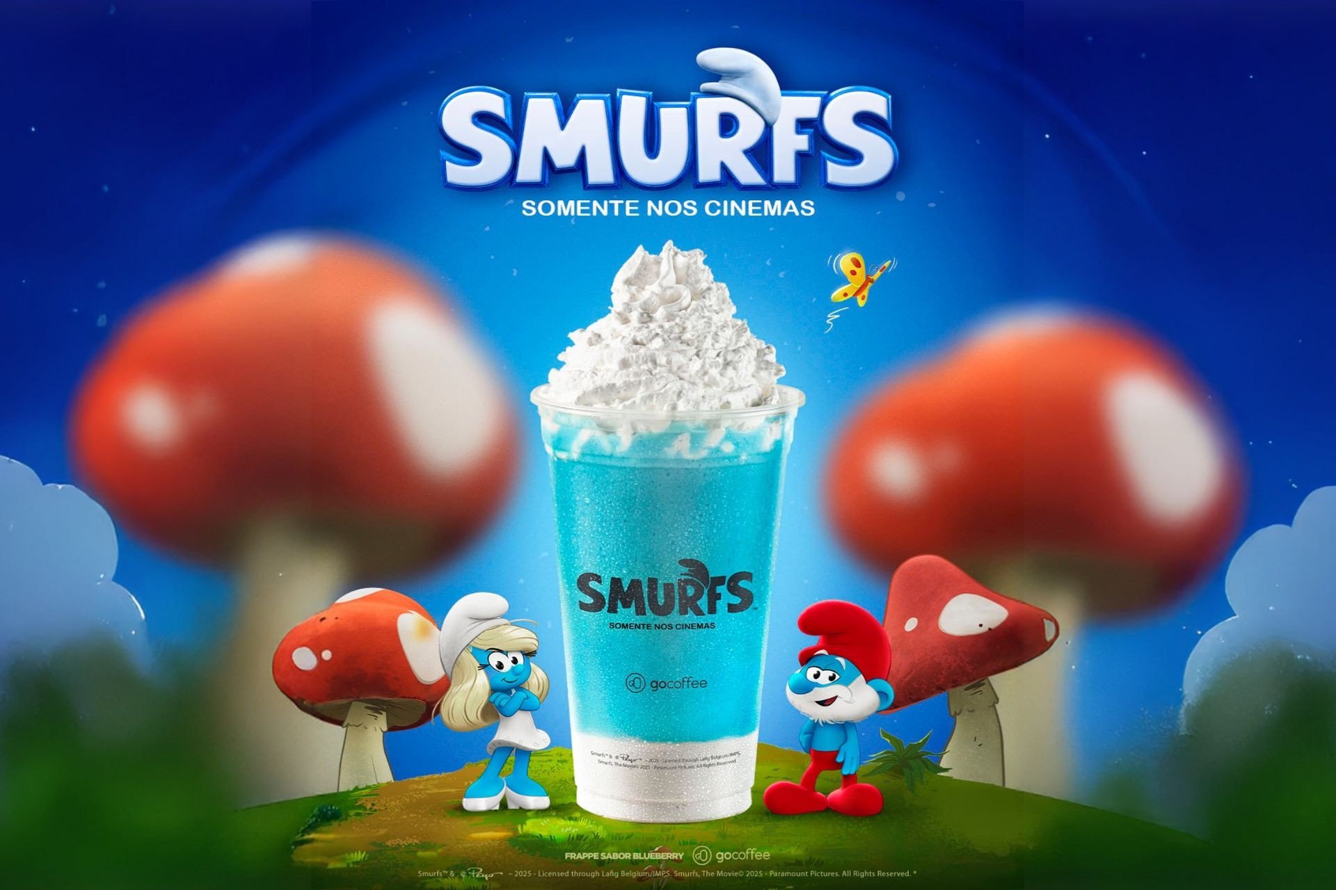 Parceria com Go Coffee traz frappé de blueberry