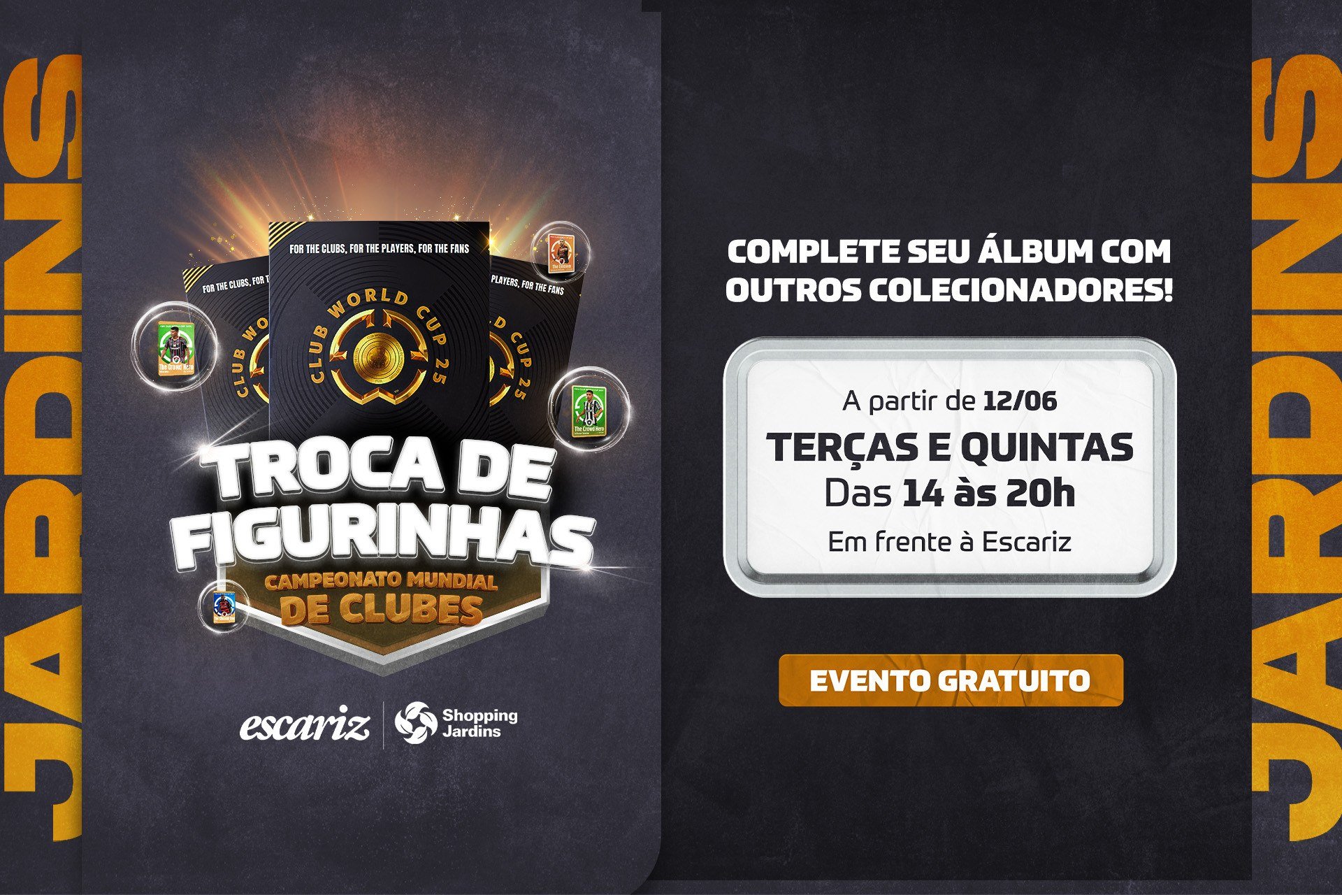 Troca de figurinhas do Copa de Clubes na Escariz