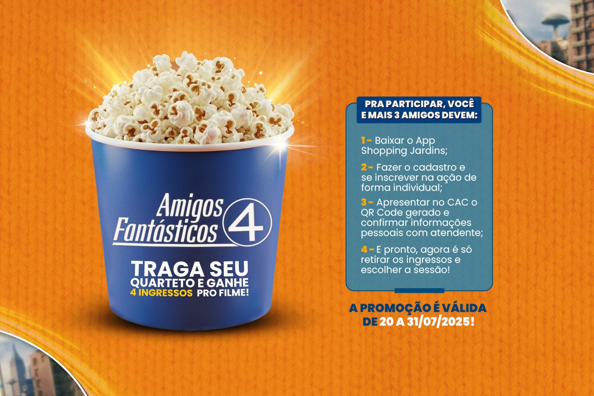 Participe e ganhe até 04 ingressos!