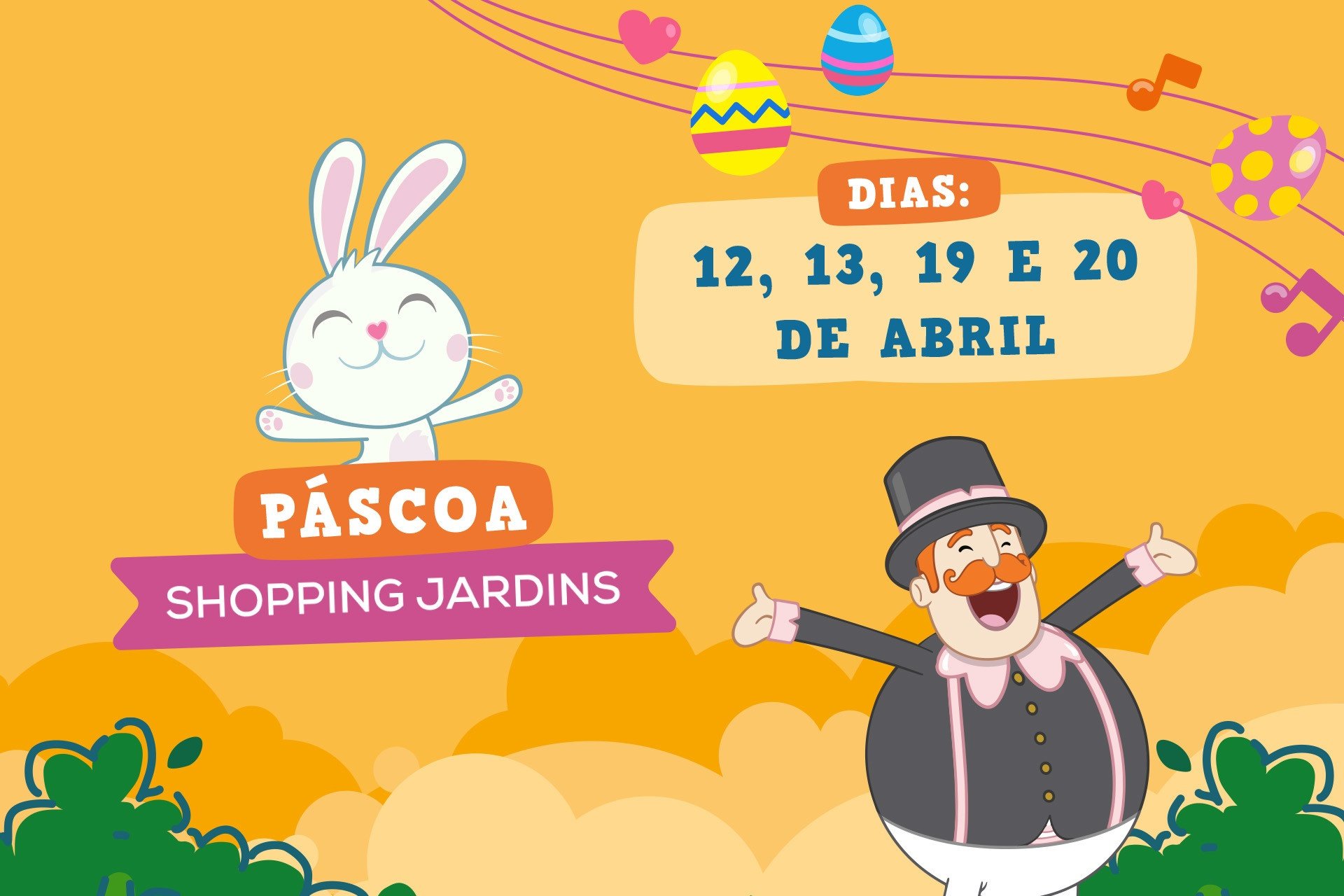 Páscoa com Caça aos Ovos e Bita