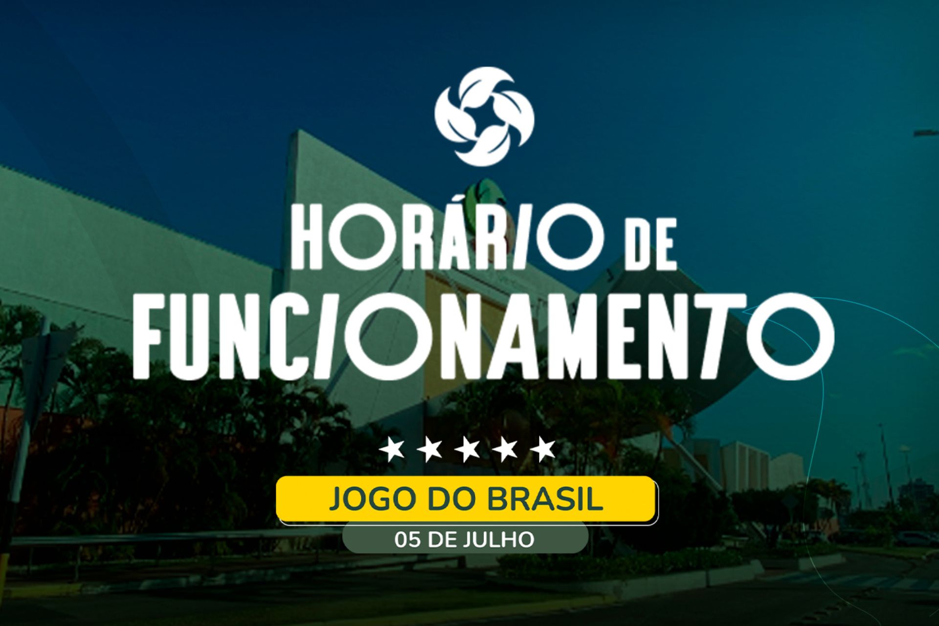 Funcionamento dia 05/07: Brasil X Noruega. Confira!