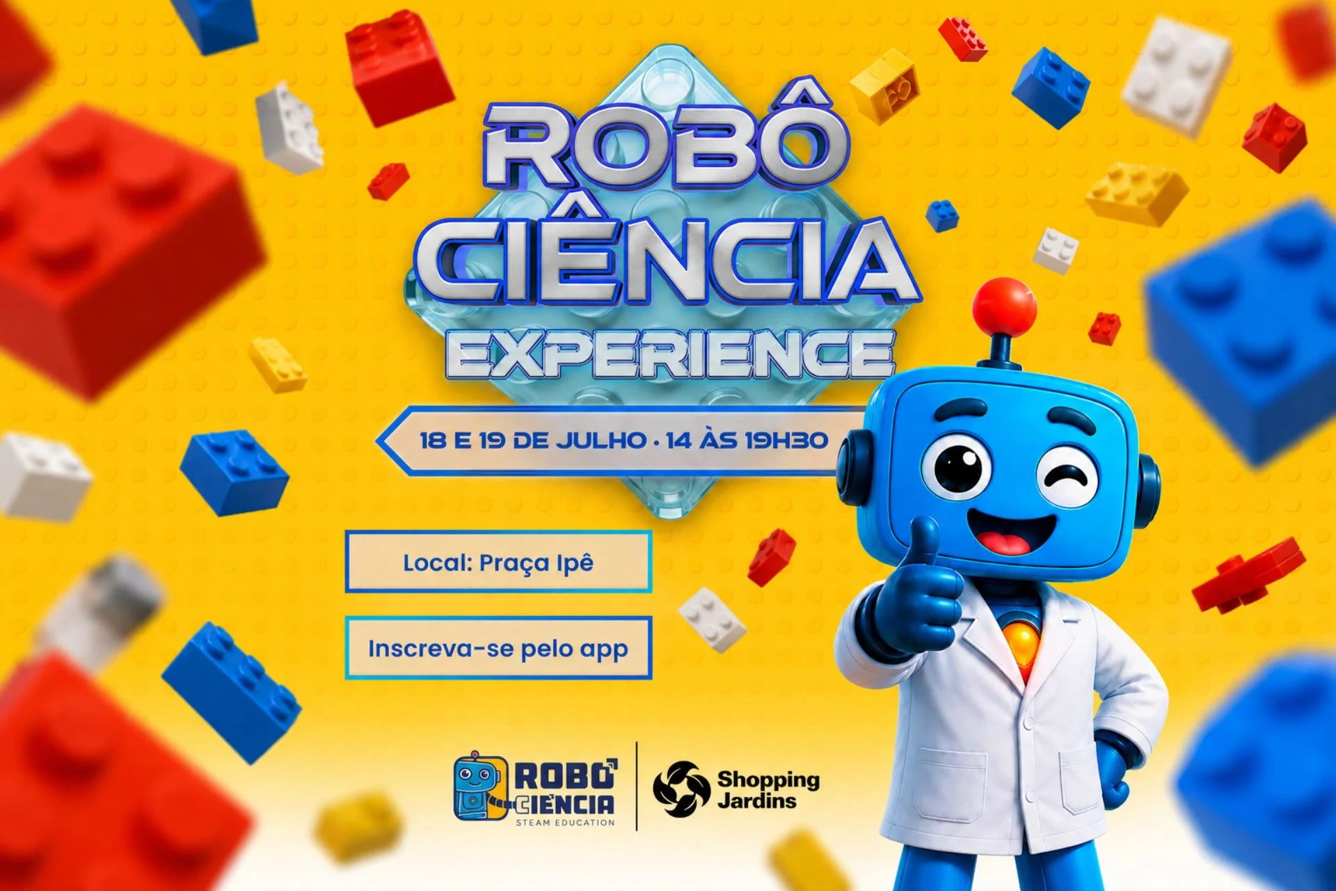 LEGO™ City e Robô Ciência: reserve agora.